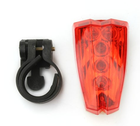 7-Mode 5-LED Bicycle Flashing Light Caution Light with Bracket - Click Image to Close